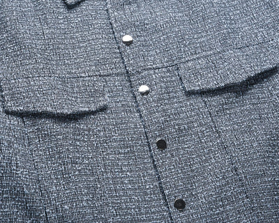 Chaqueta Suelta de Tweed Tejido para Pareja - Casual Hombre - Image 16