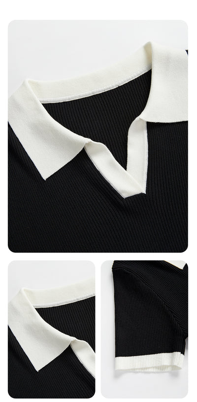 Blusa Corta de Manga Corta Estilo Relajado Primavera - Image 13
