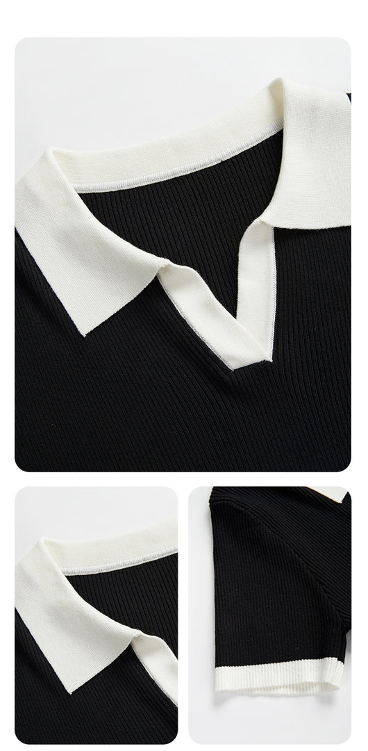 Blusa Corta de Manga Corta Estilo Relajado Primavera - Image 13