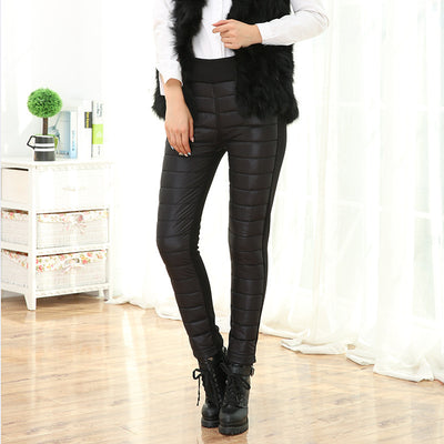 Pantalones de Algodón Talla Grande para Mujer con Cintura Elástica - Invierno - Image 15