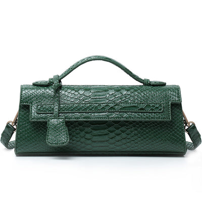 Bolso Bandolera de Cuero Texturizado Avestruz - Image 12