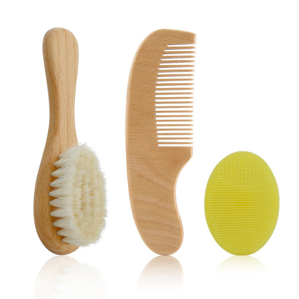 Set de Cepillos de Lana para Bebé - Ducha y Limpieza Suave - Image 6