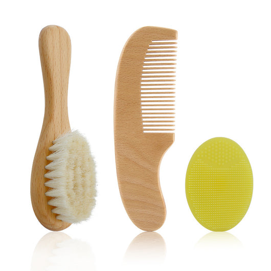 Set de Cepillos de Lana para Bebé - Ducha y Limpieza Suave - Image 6
