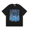 Playera Hombre Estampado Letras Retorcidas Manga Corta