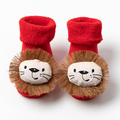 Calcetines Antideslizantes para Bebé Invierno Rojo Grande - Image 6