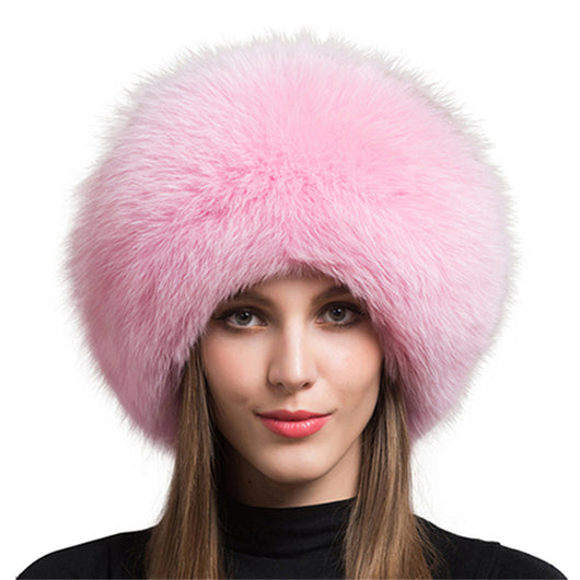 Gorro de Piel de Zorro con Protección Auditiva para Mujer - Image 6