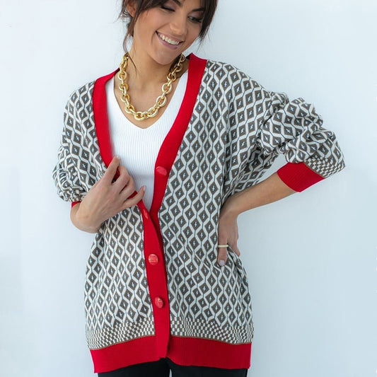 Blusa Asimétrica Cuello V Botones Simples
