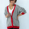 Blusa Asimétrica Cuello V Botones Simples