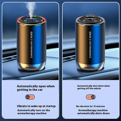 50ml clear glass bottle of car perfume supplement with a gold cap, intended for refilling car aromatherapy machines. - Image 4