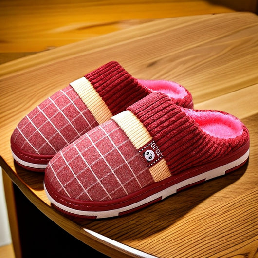Pantuflas de Algodón para Hombre Invierno - Suela Gruesa Antideslizante - Image 2