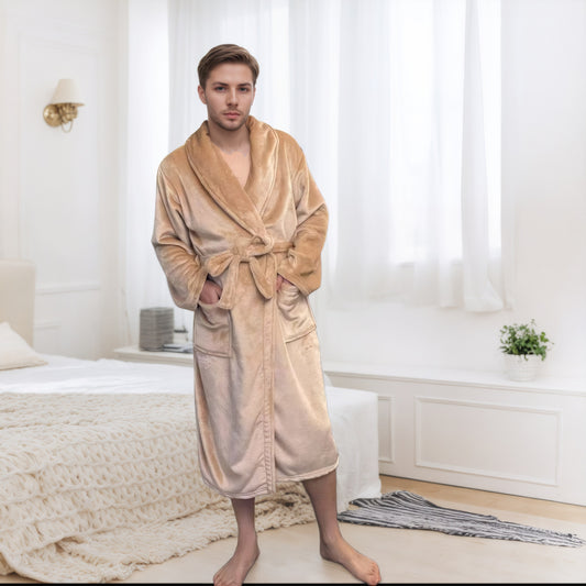 Pijama Largo Pareja Bata Cómoda para el Hogar