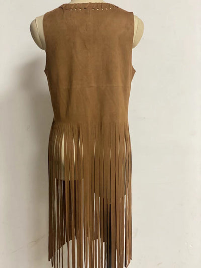 Chaleco de Gamuza con Borlas para Mujer - Image 14