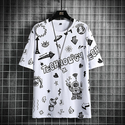 Playera Manga Corta Tendencia para Adolescentes - Image 6