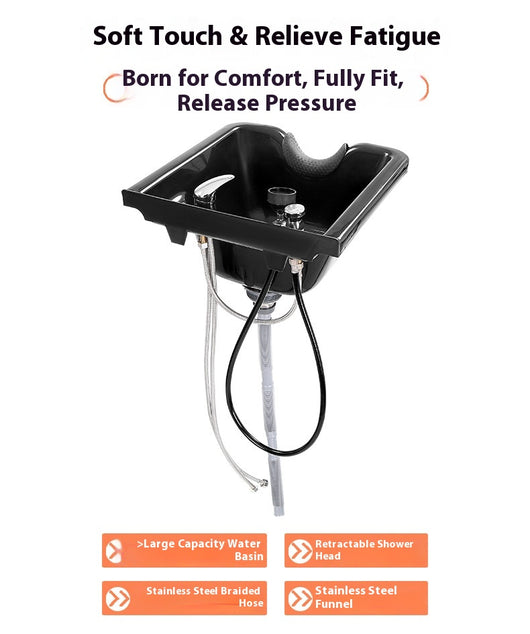 Lavacabezas de Plástico ABS para Silla de Barbería - Image 8