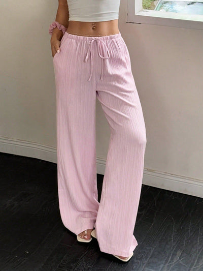 Pantalones Casuales para Mujer con Cintura Ajustable y Detalles de Cordones - Image 21