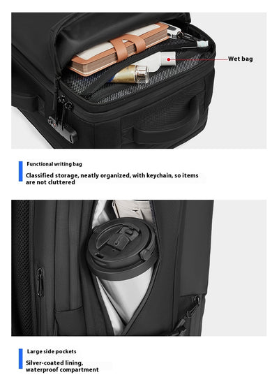Mochila de Viaje Compresible con Báscula Integrada, Antirrobo Oxford - Image 14