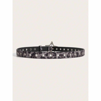 Cinturón de Cuero PU para Mujer con Remaches Estrella y Ojales Metálicos - Image 7