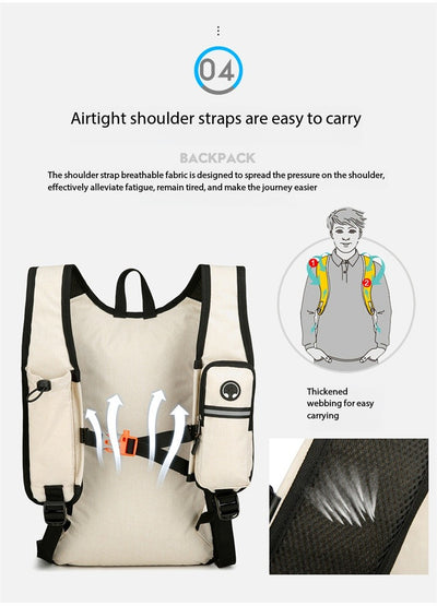 Mochila Casual AZELA Púrpura Ligera, Daypack Multicompartimento con Malla Transpirable - Image 29