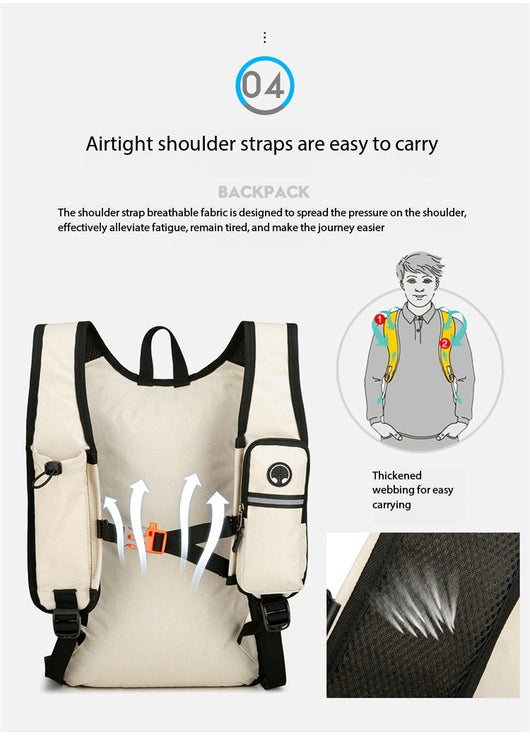 Mochila Casual AZELA Púrpura Ligera, Daypack Multicompartimento con Malla Transpirable - Image 29