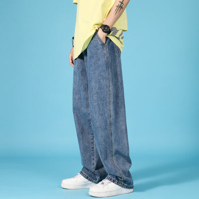 Pantalones Cargo Denim Holgados para Hombre con Cierre Hip Hop - Image 5