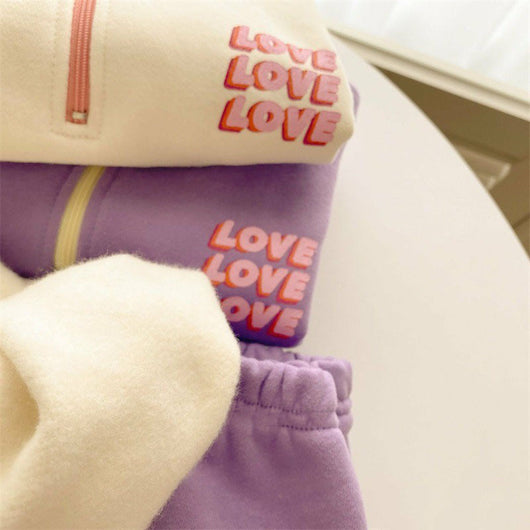 Conjunto Infantil Primavera Amor - Sudadera y Pantalón de Ocio - Image 11