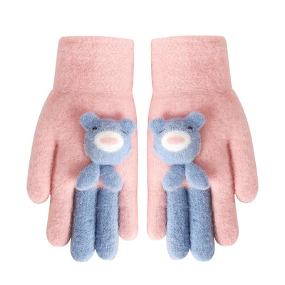 Guantes de Cinco Dedos Acolchados - Diseño Infantil Adorable y Resistente al Viento - Image 5