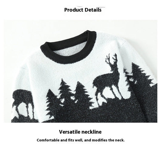 Suéter Pullover Hombre Cuello Redondo Jacquard - Image 17