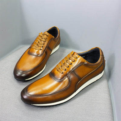 Zapatos de Cuero Esponjoso para Caballero con Suela de Goma - Image 7