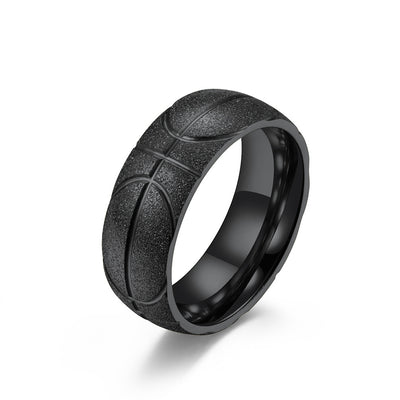 Anillo de Baloncesto en Acero Inoxidable con Diseño Tallado y Acabado Mate - Image 10