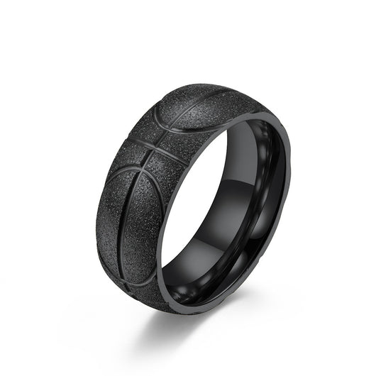 Anillo de Baloncesto en Acero Inoxidable con Diseño Tallado y Acabado Mate - Image 10