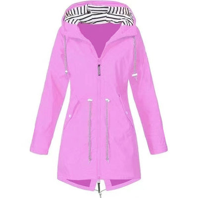 Impermeable Ligero para Mujer - Chaqueta Trench Transpirable con Cordón - Image 20