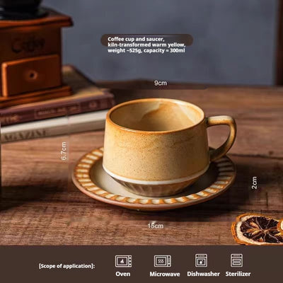Taza de Café Stoneware Retro Diseño Lujo Contemporáneo - Image 12