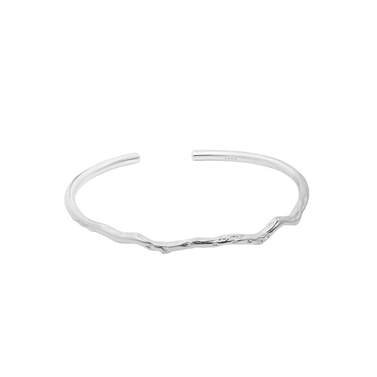 Pulsera de Plata Esterlina con Diseño Minimalista de Líneas Irregulares - Image 10