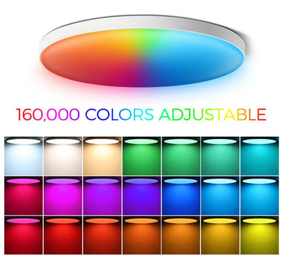 Lámpara de Techo Inteligente WiFi con Diseño Graffiti Colorido para Dormitorio - Image 10