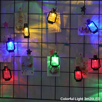 Luces LED Estilo Linterna Retro - Guirnalda Decorativa a Batería para Fiestas y Jardín - Image 10
