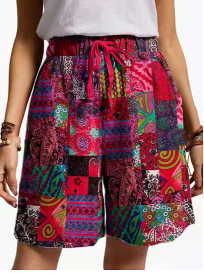 Shorts Casuales Sueltos con Estampado para Mujer - Image 4
