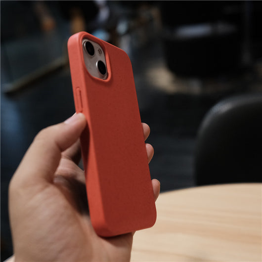 Funda para Celular de Fibra de Trigo Rojo - Protección Ecológica