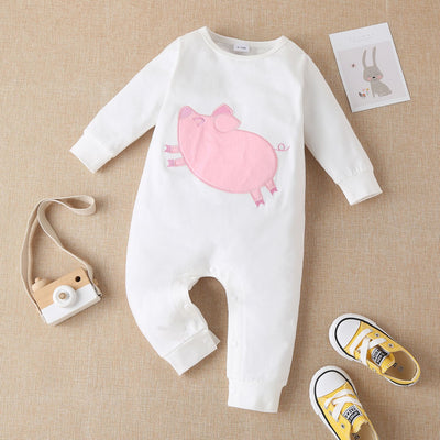 Pelele Bebé con Estampado de Animales y Parches Bordados Multicolor - Image 30