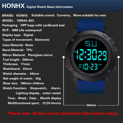 Reloj Deportivo Electrónico de Acero Inoxidable para Hombre - Image 9