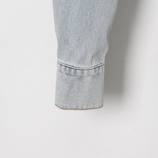 Chaqueta Denim Cropped con Cordones Laterales - Image 12