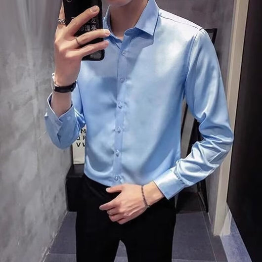 Camisa Business Casual de Manga Larga para Hombre - Image 6