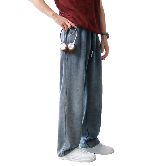Pantalones Vaqueros Holgados de Pierna Ancha para Hombre - Image 5