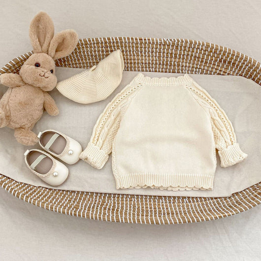 Abrigo Tejido Trenzado Otoño para Niños y Niñas - Image 18