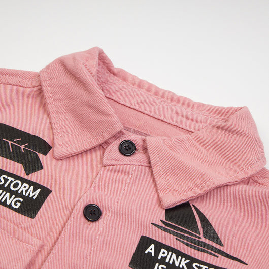 Playera Hombre Estampado Letras Manga Corta - Image 3