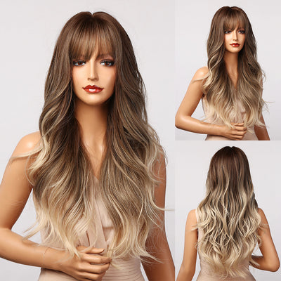 Peluca Degradada con Flequillo de Ocho Capas - Fibra de Alta Temperatura Estilo Europeo - Image 4