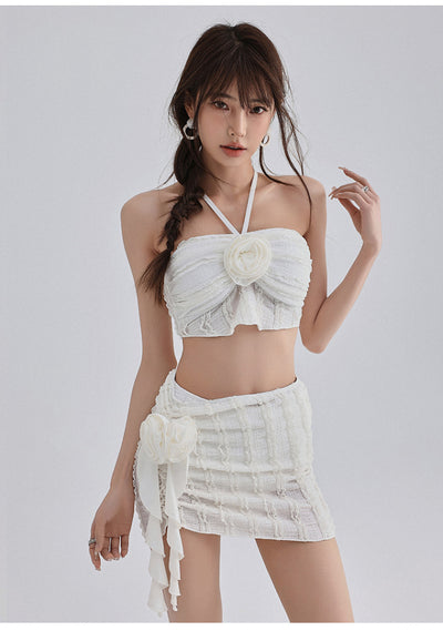 Traje de Baño Mujer Tres Piezas Dividido con Cobertura Abdominal - Image 11
