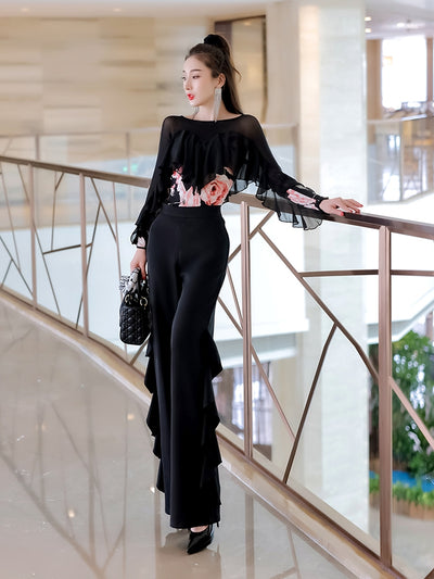 Pantalones Elegantes con Volantes - Diseño Versátil y Sofisticado - Image 12