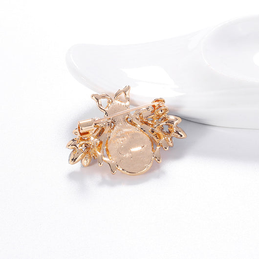 Broche Abeja de Aleación con Diamantes y Perlas - Image 9