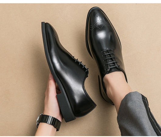 Zapatos de Cuero Elegantes con Cordones - Estilo Formal y Casual - Image 9