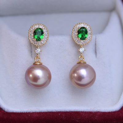Aretes de Perlas de Agua Dulce Blancas Perfectas 10-11mm - Image 8